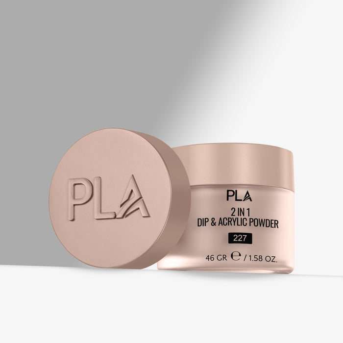 PLA 2 in 1 Dip & Acrylic Powder container with lid on a light gray background