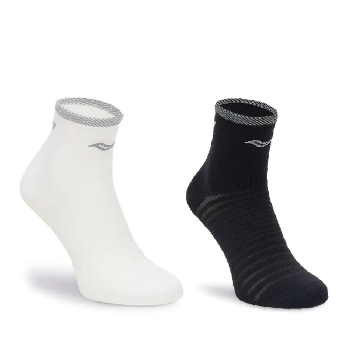2 Pack Caña Media Saucony Elite MID Crew Socks U Assorted T2 Unisex