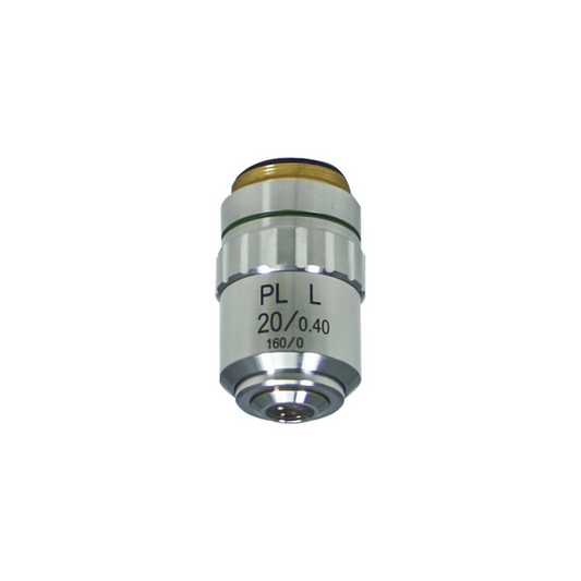 20X Long Working Distance Plan Achromatic Metallurgical Microscope Objective Lens Working Distance 8.7mm, SKU MT14023431, three quarter front view