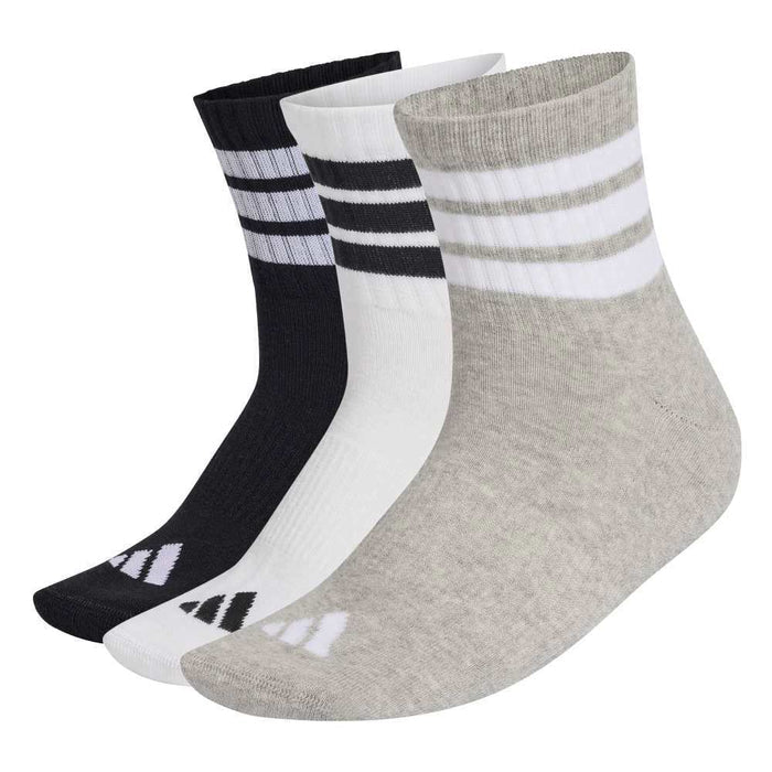 3 Pack Caña Media Adidas 3s Ess C MID 3p Unisex