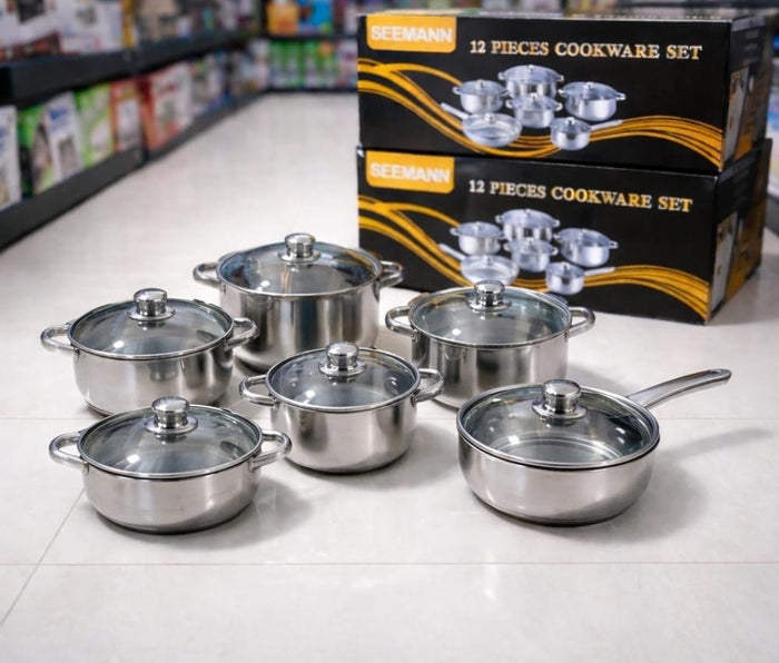6-Piece Classic Stainless Steel Cookware Set