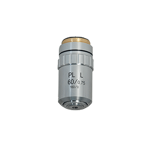 60X Long Working Distance Plan Achromatic Metallurgical Microscope Objective Lens Working Distance 1.34mm, SKU MT14023631, three quarter front view