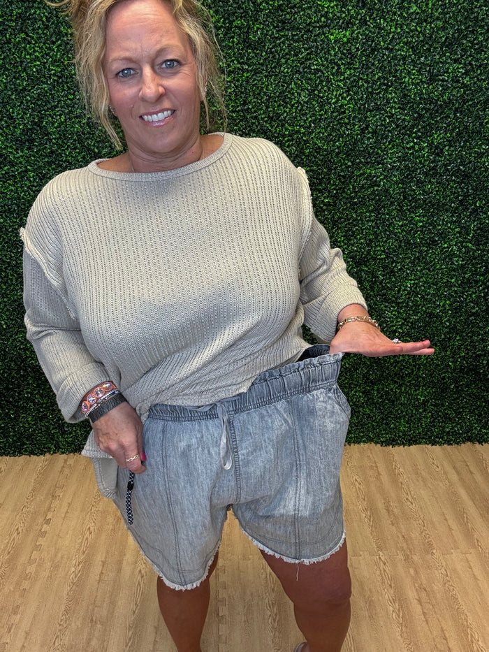 New In/Very J Chambray Short