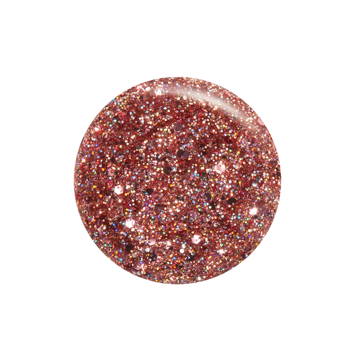 After Party rose gold glitter nail polish color swatch