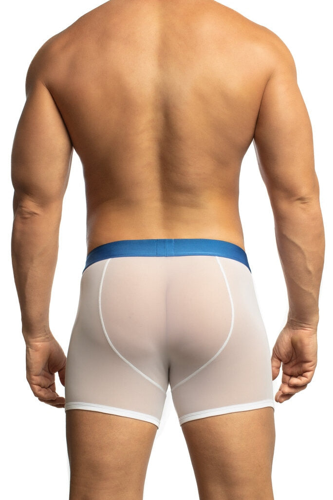 Jack Adams All Over Mesh Boxer Brief in white - sexy, premium, functional men's underwear, thongs and swim wear