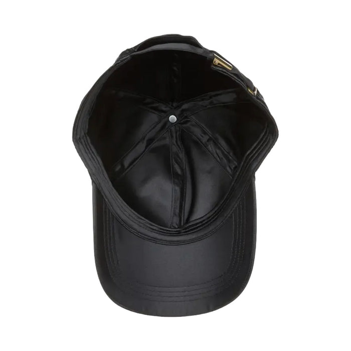 All Over Silky Satin Baseball Cap [Black] #FH08