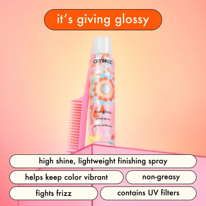 Amika Top Gloss Hair Shine Spray facts