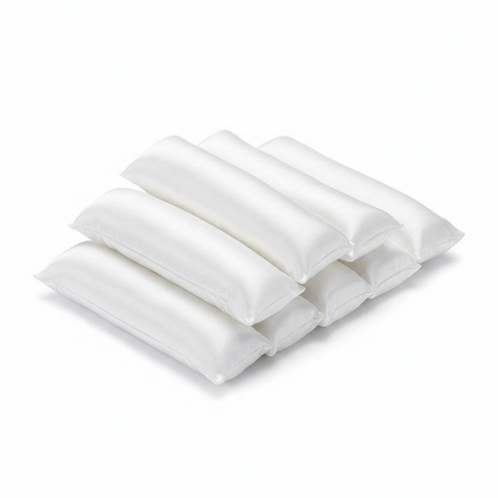 Annie Silky Satin Pillow Soft Hair Rollers, 10 Count, White