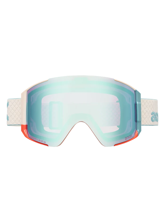Product image of Anon Sync Goggles + Bonus Lens + MFI® Face Mask[Variant:Frame: Oat, Lens: Perceive Variable Blue (21% / S2), Spare Lens: Perceive Cloudy Pink (53% / S1)]