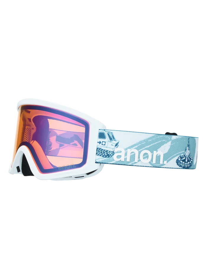 Product image of Anon Tracker 2.0 Goggles + MFI® Face Mask[Variant:Frame: Mountain Party, Lens: Blue Amber (50% / S1)]
