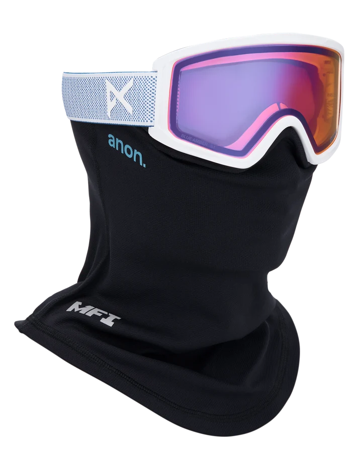 Product image of Anon Tracker 2.0 Goggles + MFI® Face Mask[Variant:Frame: Mountain Party, Lens: Blue Amber (50% / S1)]