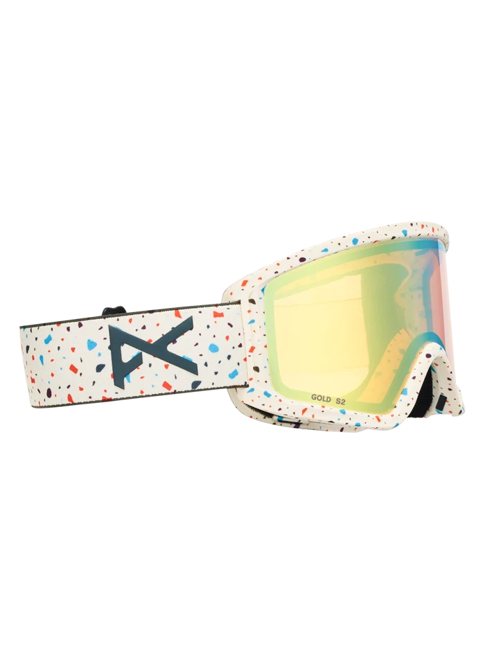 Product image of Anon Tracker 2.0 Goggles + MFI® Face Mask[Variant:Frame: Speckles, Lens: Gold Amber (32% / S2)]