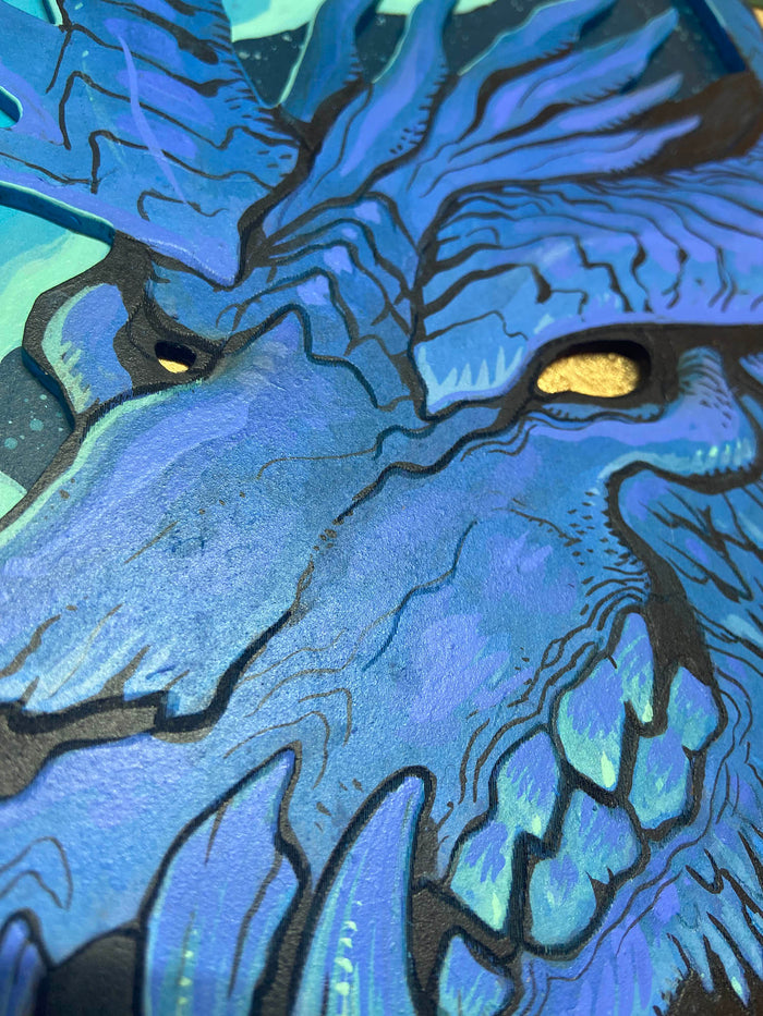 ANTLER DEMON PAINTING
