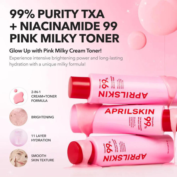 APRILSKIN TXA + Niacinamide 99 Pink Milky Toner 150 mL