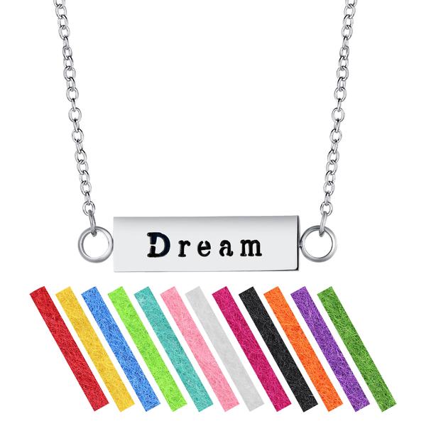 Aromatherapy Diffuser Bar Necklace — Stainless Steel (15 Styles)