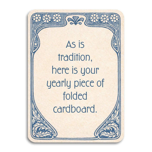 As Is Tradition - Card