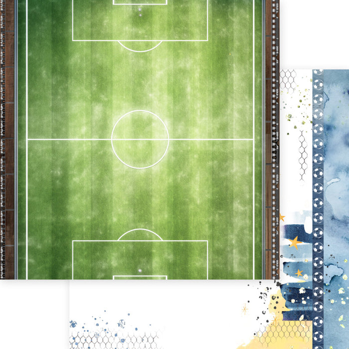 Asuka Studio 12X12 Collection Pack Matchday Football/Soccer. 12 sheets, 80lbs double sided. Available at Embellish Away located in Bowmanville Ontario Canada.