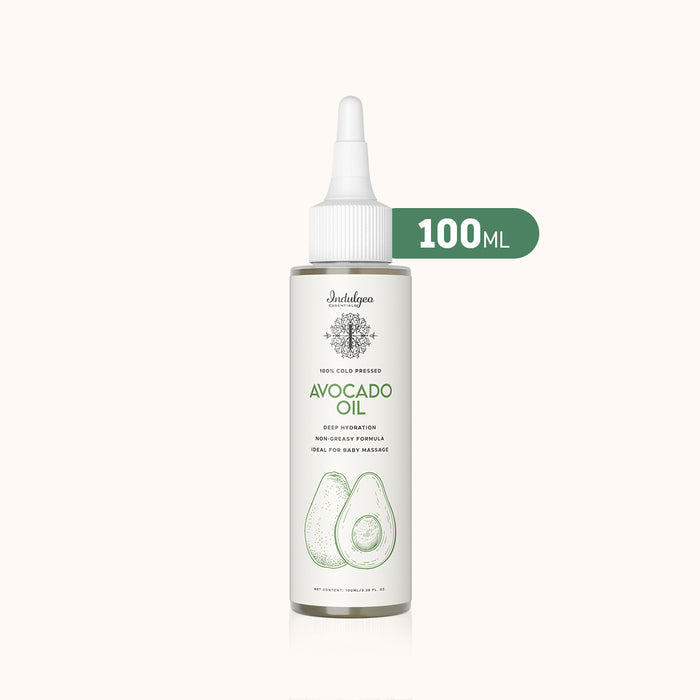 Avocado Oil - 100% Cold Pressed Oil For Face, Body & Hair (100ml)