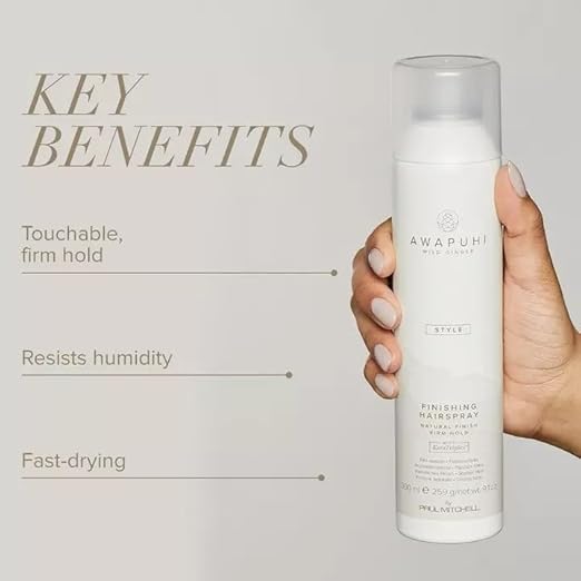 Awapuhi Wild Ginger by Paul Mitchell Finishing Spray, Firm Hold, Natural Finish Hairspray, For All Hair Types, 9.1 oz