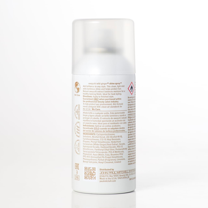 Awapuhi Wild Ginger by Paul Mitchell Shine Spray, Conditions + Adds Luminosity, For All Hair Types, 3.3 oz