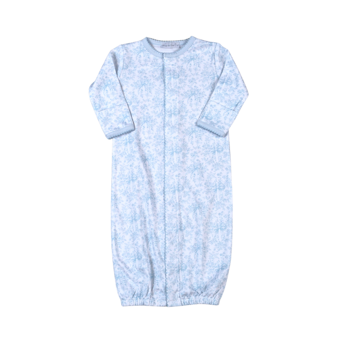Baby Loren Blue Toile Converter Gown