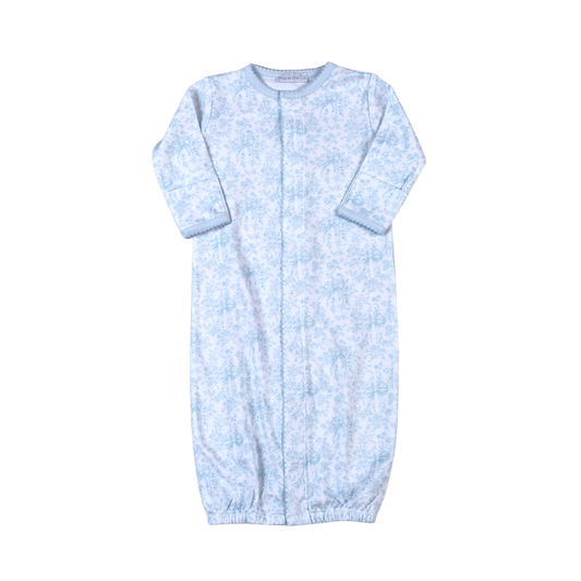 Baby Loren Blue Toile Converter Gown