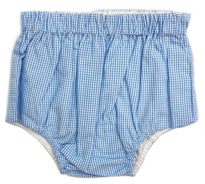 Baby Sen Blue Gingham Diaper Cover