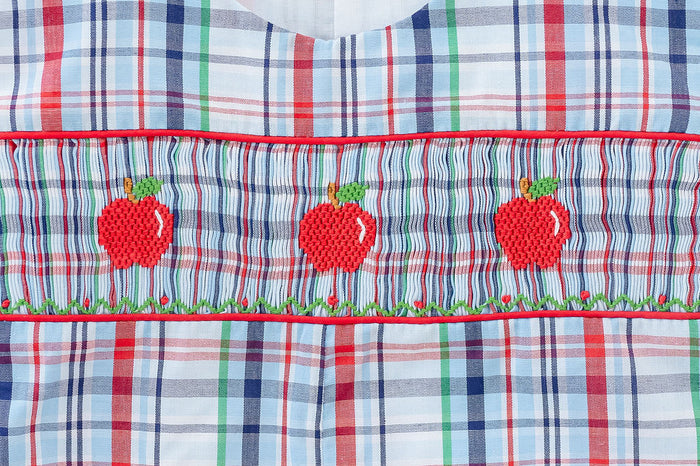 Back to School Apples Smocked Henry Bubble