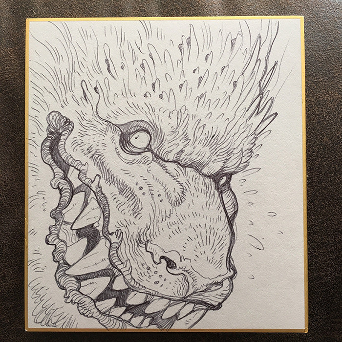 BALLPOINT PEN ILLUSTRATION ON WHITE BOARD