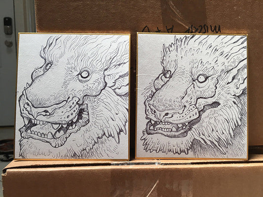 BALLPOINT PEN ILLUSTRATIONS ON WHITE BOARD