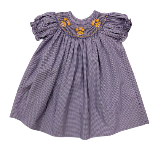 Banbury Purple Gingham Cheerleader Bishop Dress