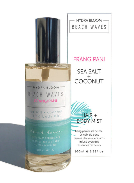 Beach Waves Sea Salt Hair & Body Mist - Frangipani | Hydra Bloom