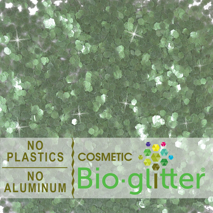 Bio-Glitter (Aluminum Free) - 0.094 Hex, Green