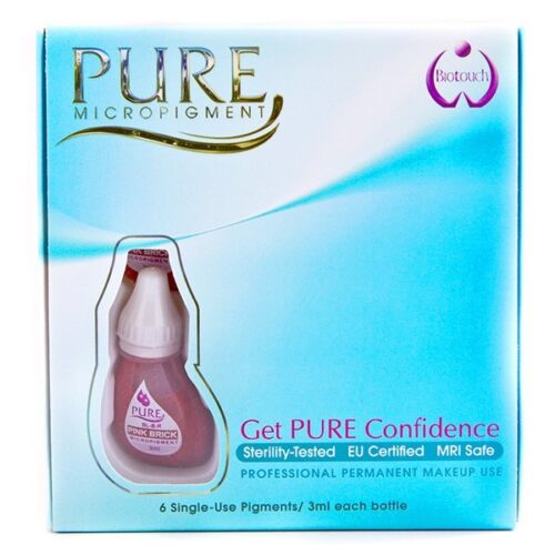 Biotouch Pink Brick Permanent Makeup Pigment 3ml - Ideal For Light To Medium Skin Tones - SD Cosmetics Care