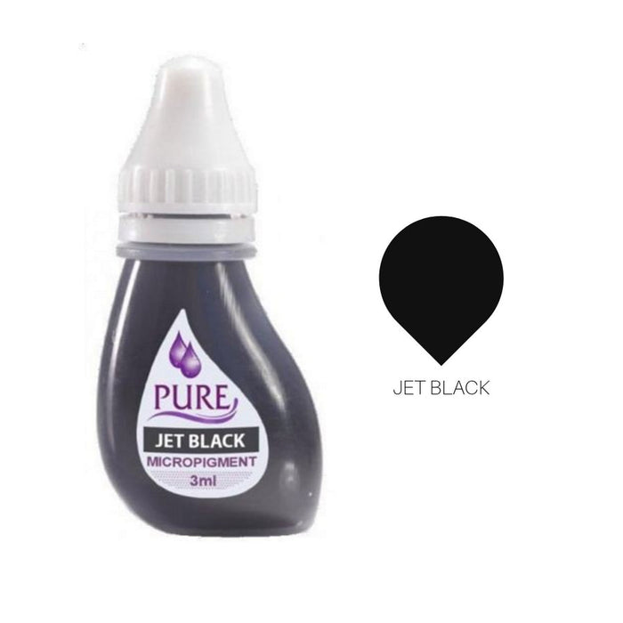 Biotouch Pure Pigment JET BLACK Permanent Makeup 3ml × 1 bottle - SD Cosmetics Care
