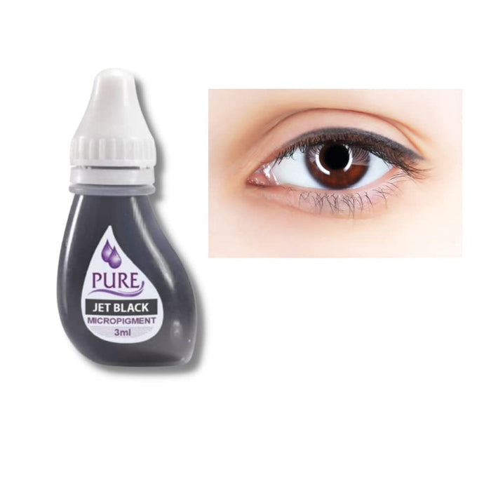 Biotouch Pure Pigment JET BLACK Permanent Makeup 3ml × 1 bottle - SD Cosmetics Care