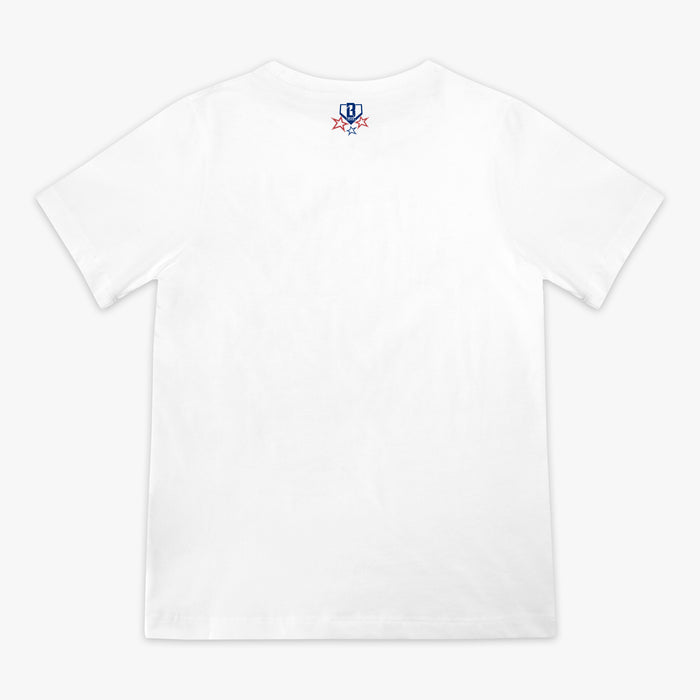 Red, White & Blue BL101 All-Star Game youth graphic tee — back view