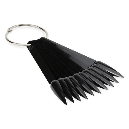 Black Stiletto Colour Display Fan - Pack of 50   Naio Nails