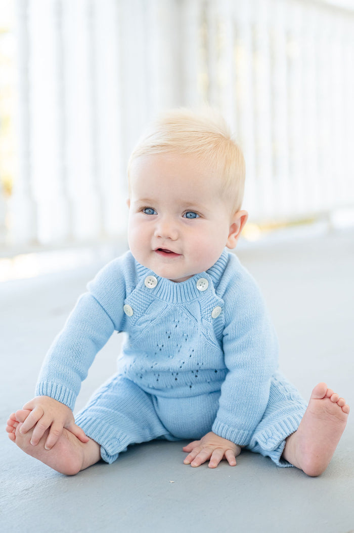 Blue Coming Home Cashmere Blend Outfit