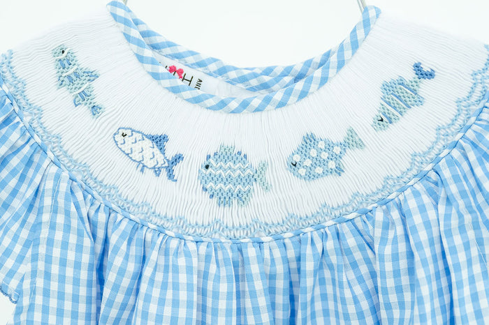 Blue Fish Smocked Helen Dress
