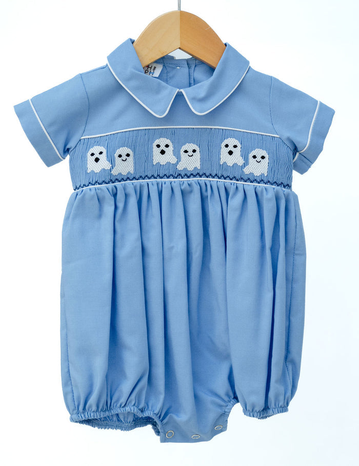Blue Ghosts Smocked Henry Bubble