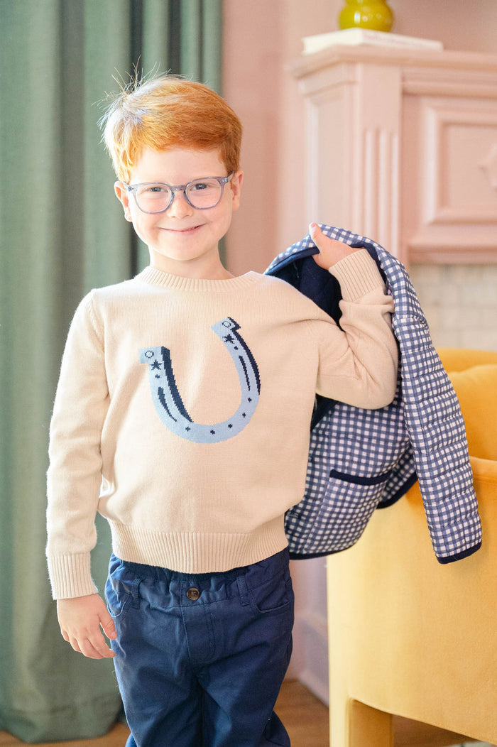 Blue Horseshoe Jacob Sweater