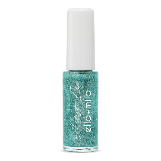 Bluminescence teal glitter nail art liner polish with fine brush – ella+mila Artist Era