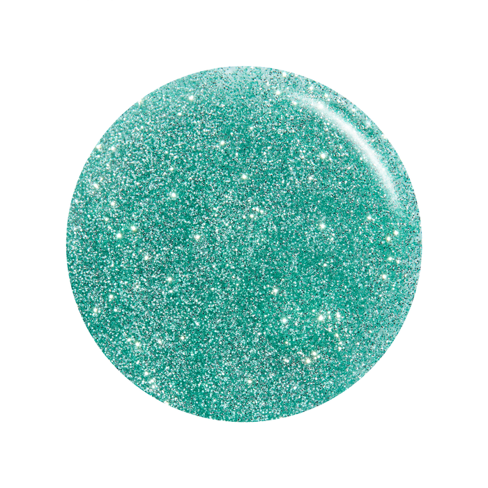 Bluminescence teal glitter nail art liner polish color swatch