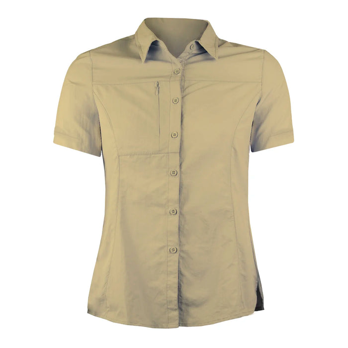 Blusa Trekking Ripstop Manga Corta UPF50 Fénec Mujer