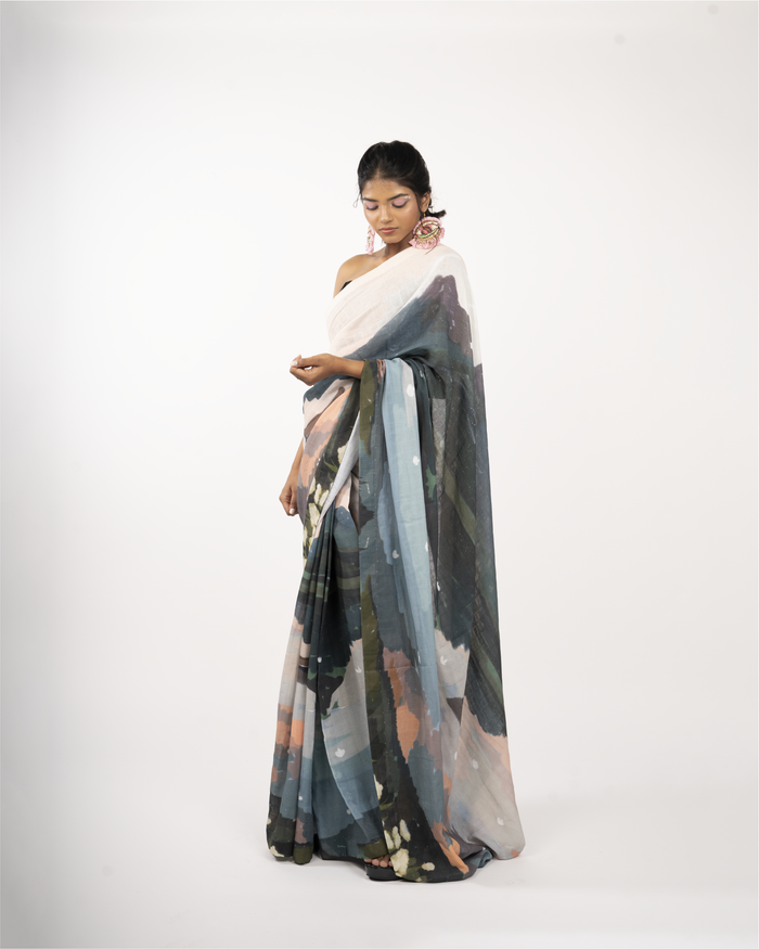 Boat Land Saree