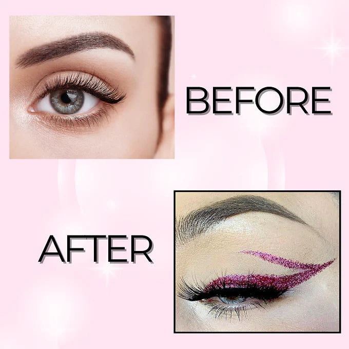 BOBI Glitter Eyeliner Pink | Diamond Sparkle Finish | Waterproof Long Wear