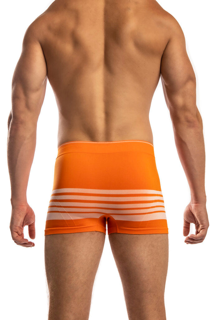 Jack Adams Body Flex Boxer Brief in orange/white - sexy, premium men's underwear