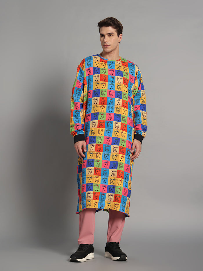 Braces Pop Surgical Gown (Unisex) 024