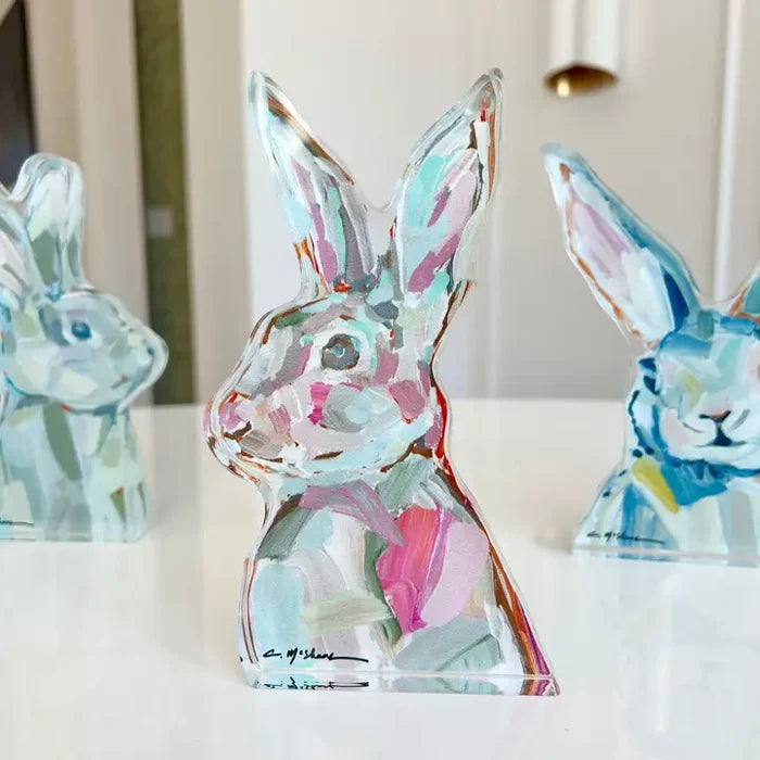 Bunny Girl Acrylic Shelfie-Pink